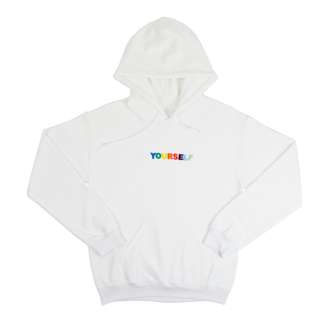 BE YOURSELF HOODIE (WHITE)